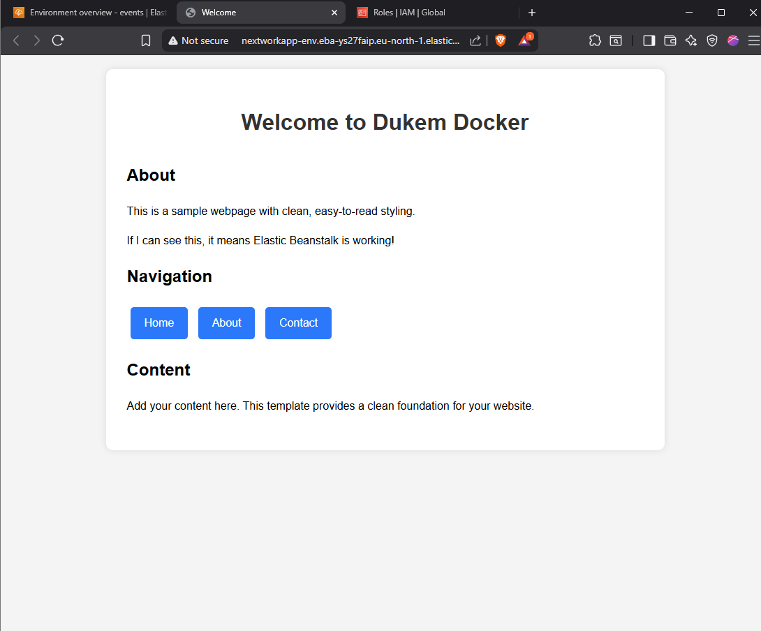 Elastic Beanstalk Deployment