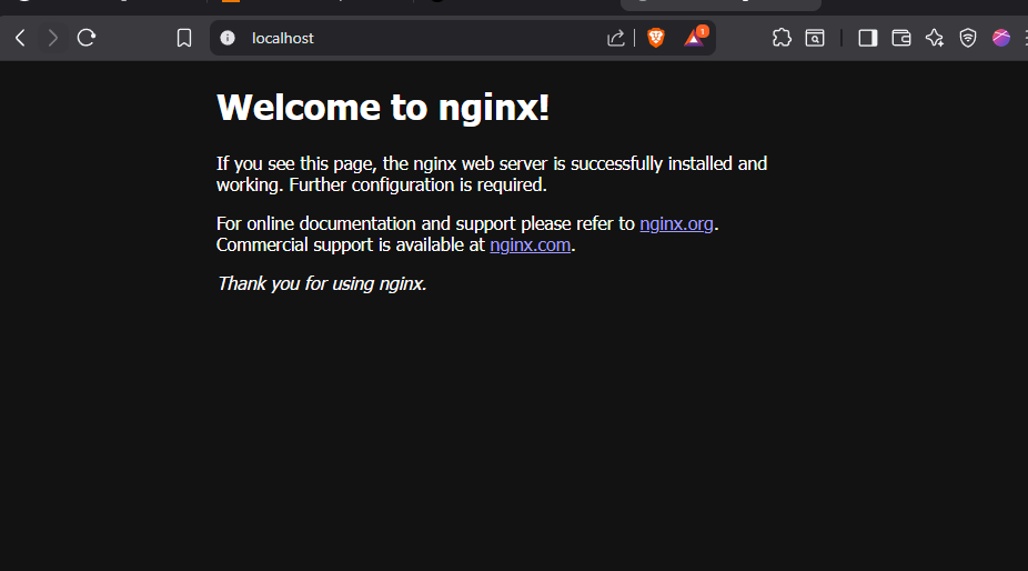 Nginx Running