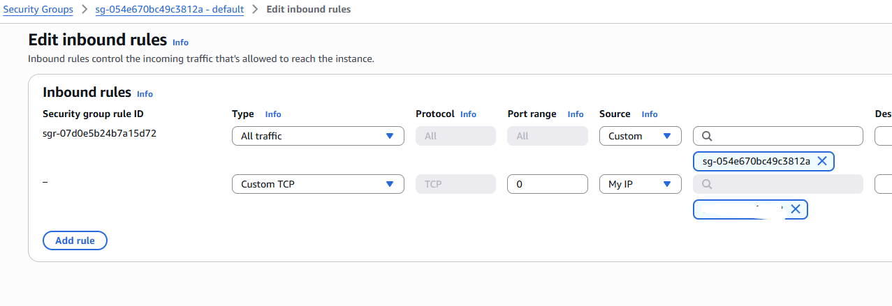 Security Group Configuration