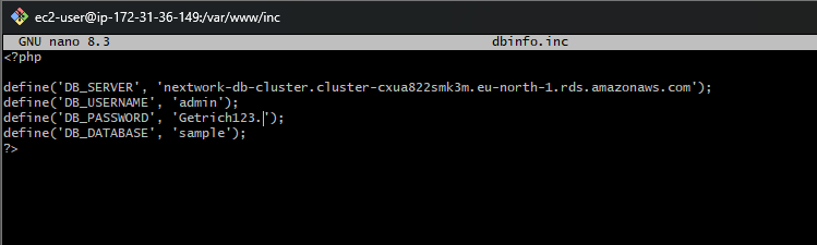 Database Connection Configuration