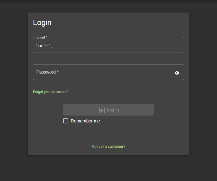 SQL Injection Attack Execution