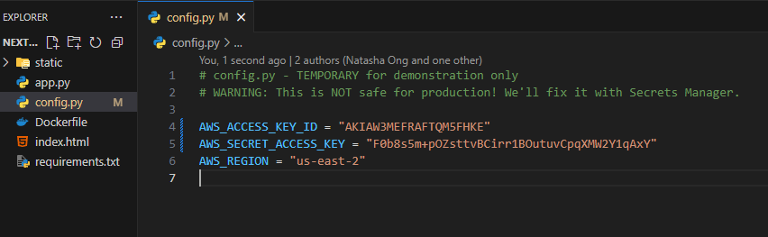 Hardcoded Credentials Vulnerability
