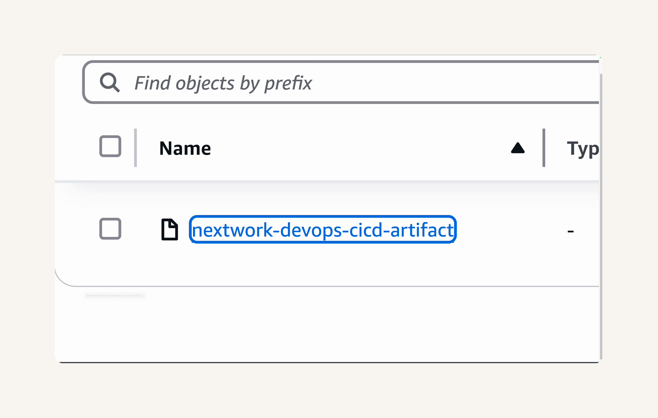 Artifact nextwork-devops-cicd-artifact.zip in S3 bucket.